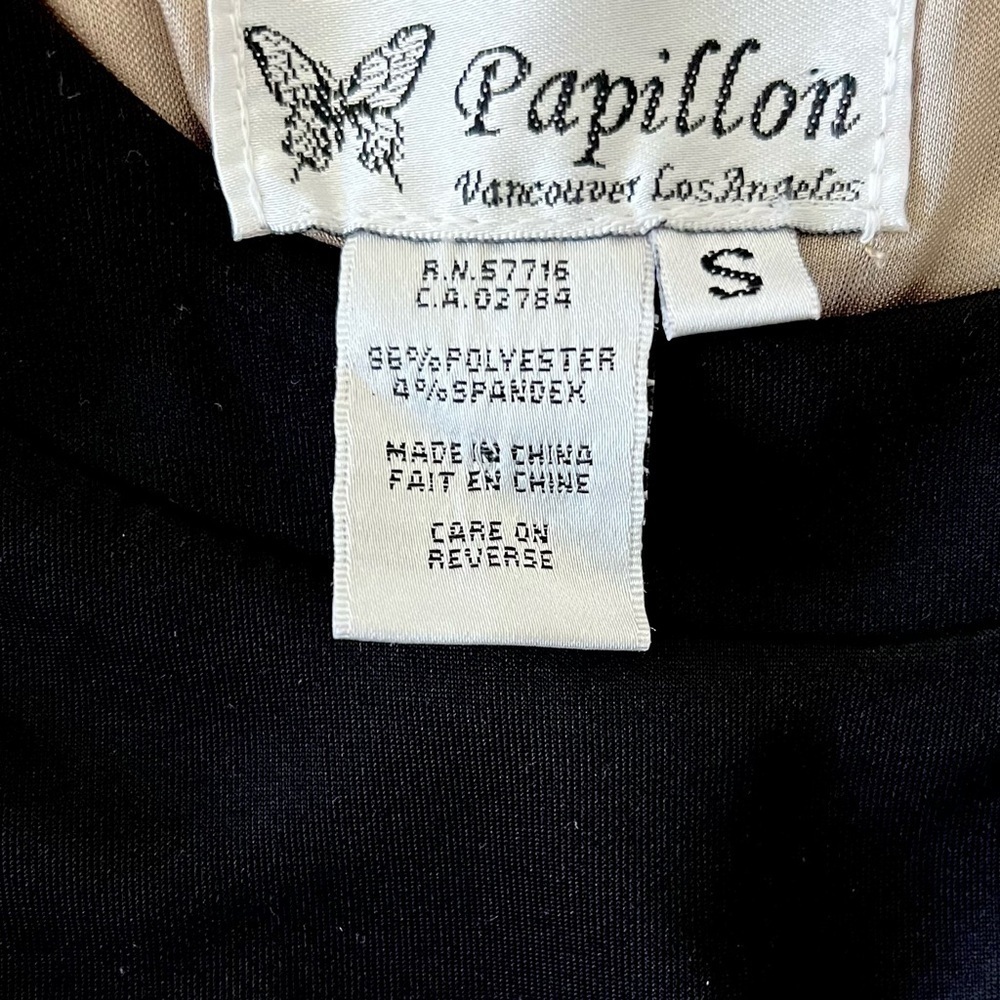 Papillon Black Dress with Laser Floral Cutouts - LBD, Mini, A-line, Size Small - Picture 11 of 16